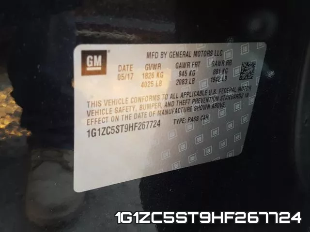 1G1ZC5ST9HF267724 фото 2