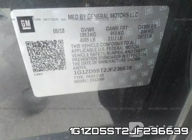 1G1ZD5ST2JF236639 фото 10
