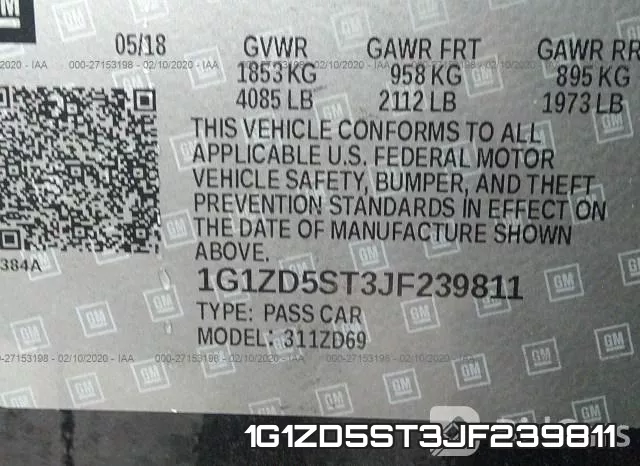 1G1ZD5ST3JF239811 фото 10