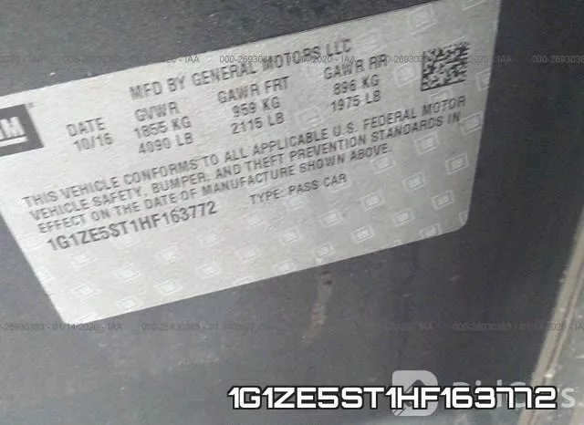 1G1ZE5ST1HF163772 фото 10