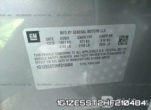 1G1ZE5ST2HF210484 фото 10