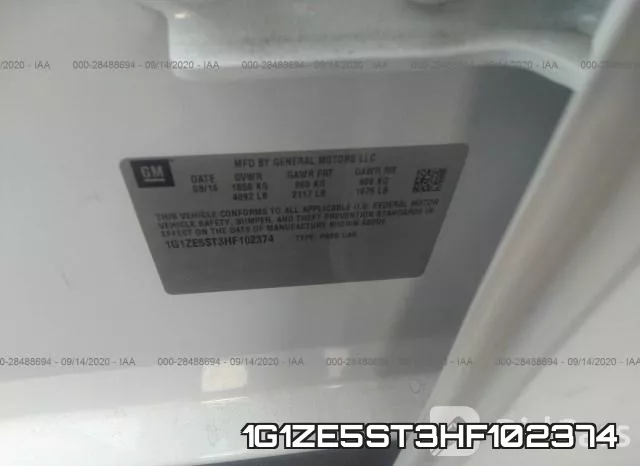 1G1ZE5ST3HF102374 фото 10