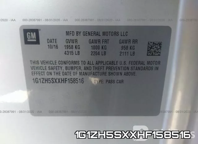 1G1ZH5SXXHF158516 фото 10