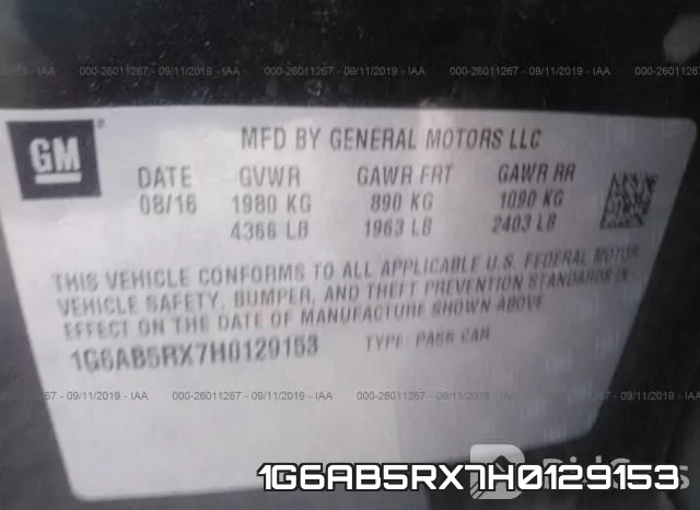 1G6AB5RX7H0129153 фото 10