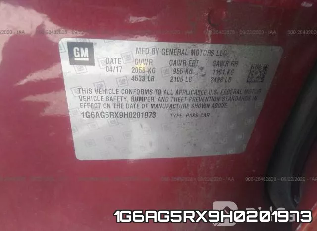 1G6AG5RX9H0201973 фото 10