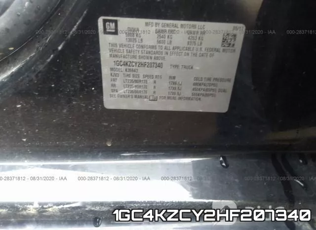 1GC4KZCY2HF207340 фото 10