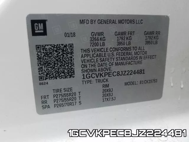 1GCVKPEC8JZ224481 фото 2
