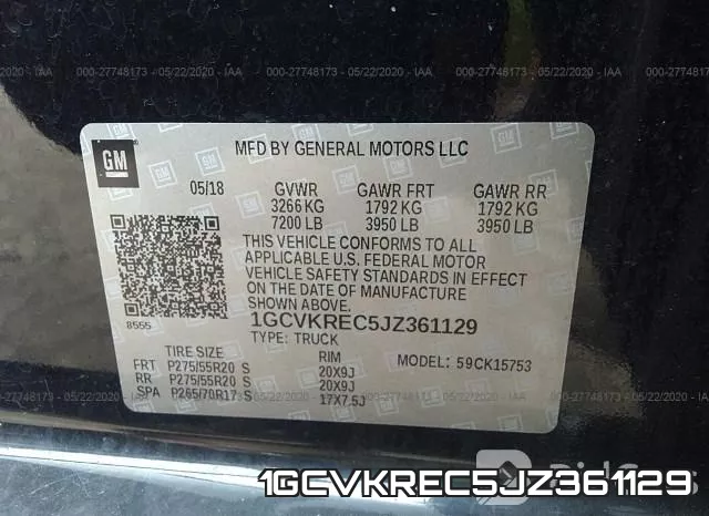 1GCVKREC5JZ361129 фото 10