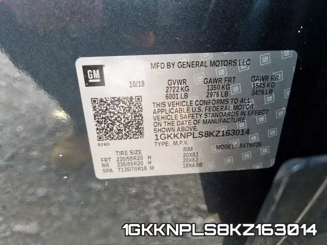 1GKKNPLS8KZ163014 фото 2