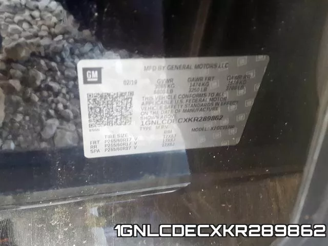 1GNLCDECXKR289862 фото 2