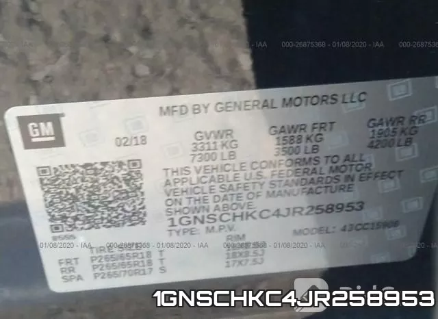 1GNSCHKC4JR258953 фото 10