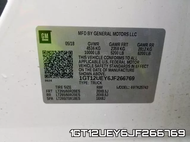 1GT12UEY6JF266769 фото 2
