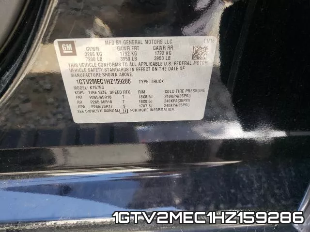 1GTV2MEC1HZ159286 фото 2