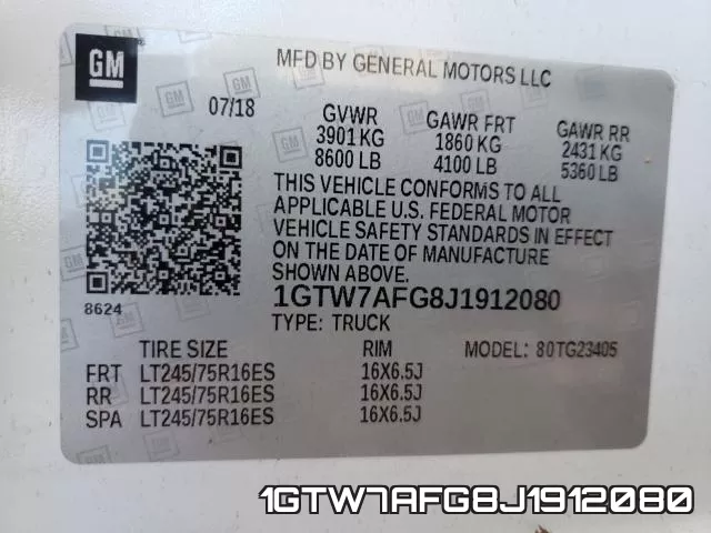 1GTW7AFG8J1912080 фото 2