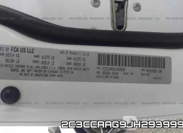 2C3CCAAG9JH293999 фото 10
