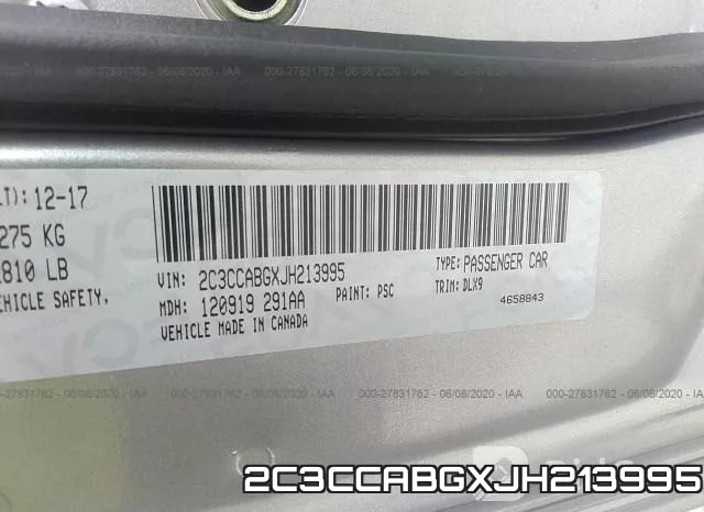 2C3CCABGXJH213995 фото 10