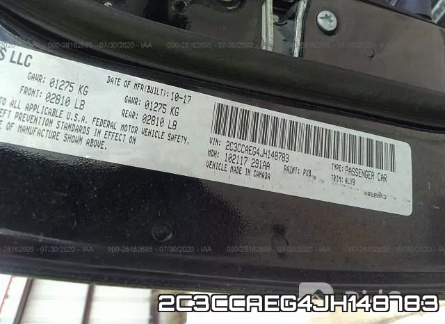 2C3CCAEG4JH148783 фото 10