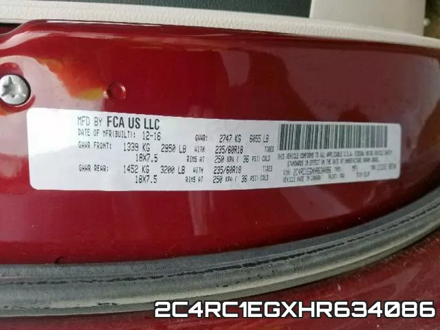 2C4RC1EGXHR634086 фото 2