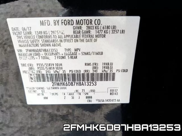 2FMHK6D87HBA13253 фото 2