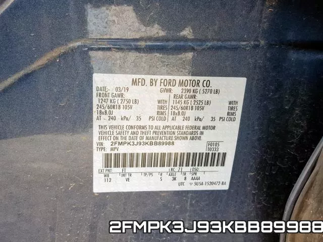 2FMPK3J93KBB89988 фото 2