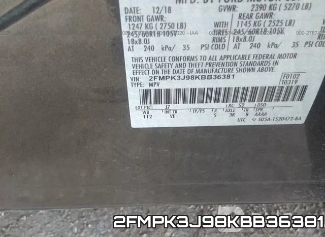 2FMPK3J98KBB36381 фото 10