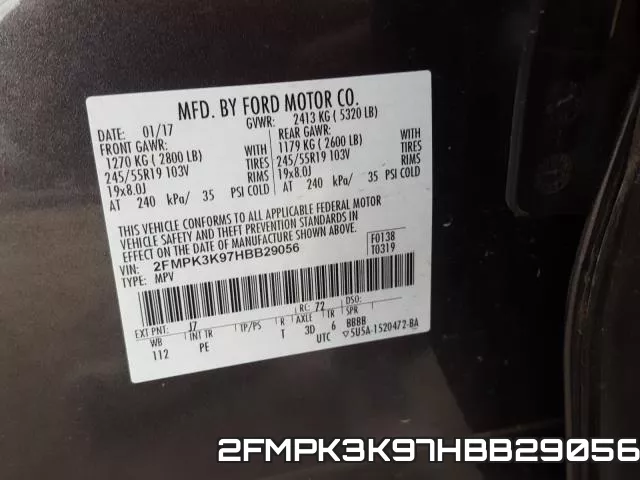 2FMPK3K97HBB29056 фото 2
