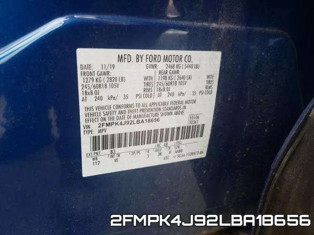 2FMPK4J92LBA18656 фото 2
