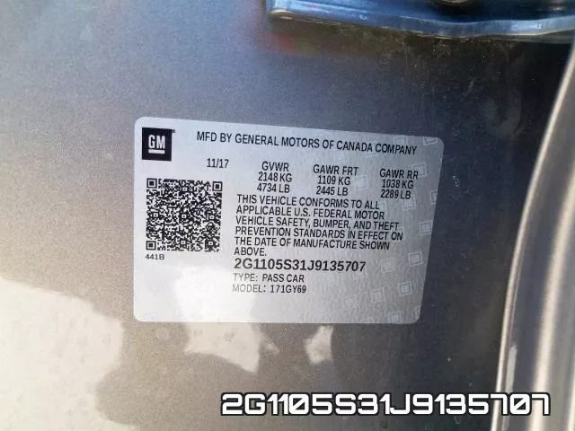 2G1105S31J9135707 фото 2