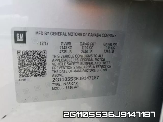 2G1105S36J9147187 фото 2