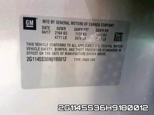 2G1145S36H9180012 фото 2