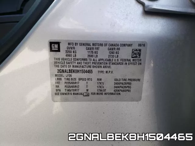 2GNALBEK8H1504465 фото 2