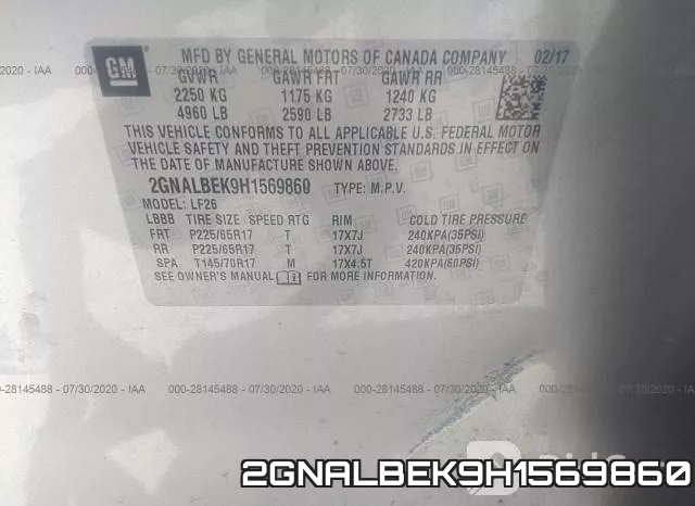 2GNALBEK9H1569860 фото 10
