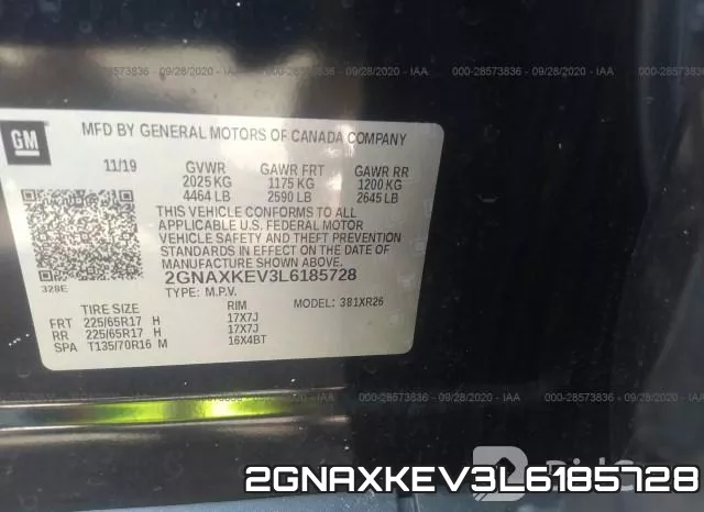 2GNAXKEV3L6185728 фото 10