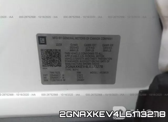 2GNAXKEV4L6173278 фото 10