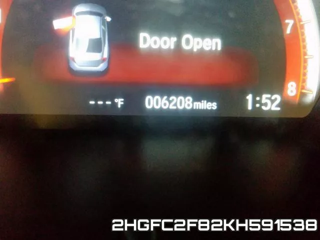 2HGFC2F82KH591538 фото 9