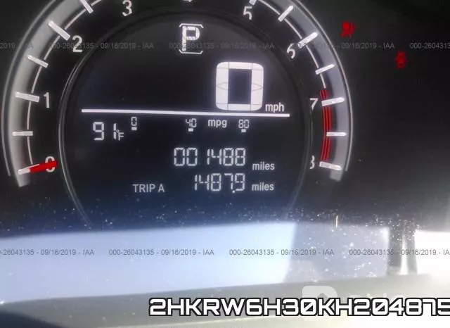 2HKRW6H30KH204875 фото 8