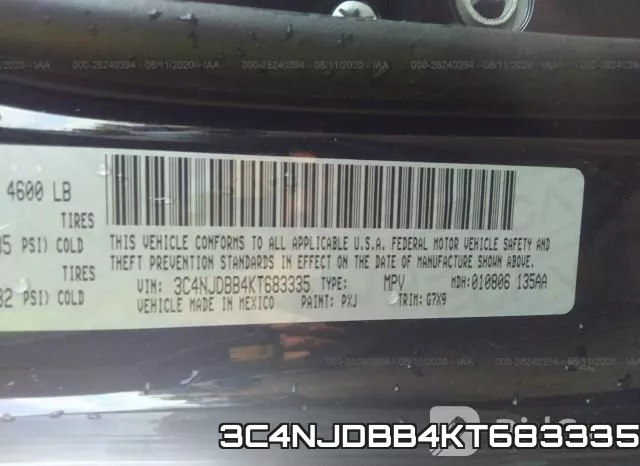 3C4NJDBB4KT683335 фото 10