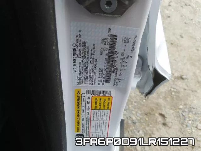 3FA6P0D91LR151227 фото 2
