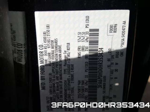 3FA6P0HD0HR353434 фото 2