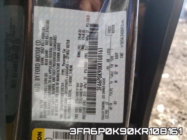 3FA6P0K90KR108161 фото 2