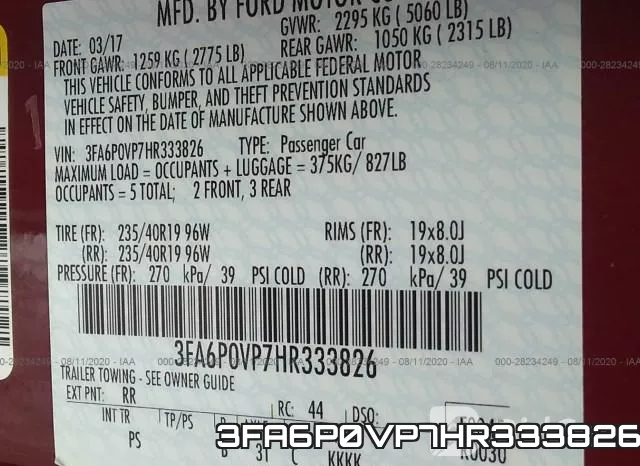 3FA6P0VP7HR333826 фото 10