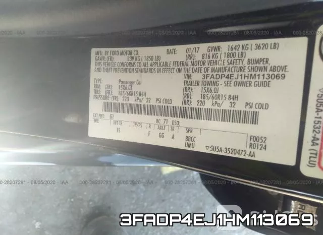 3FADP4EJ1HM113069 фото 10