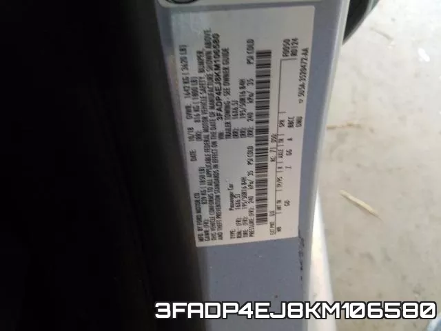 3FADP4EJ8KM106580 фото 2