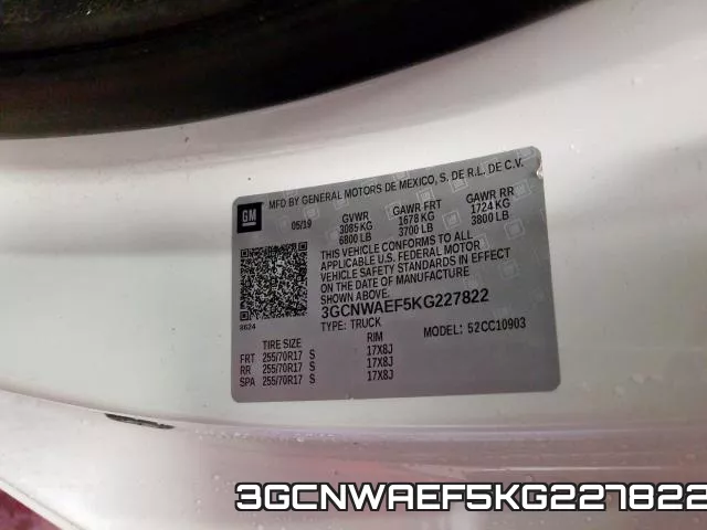 3GCNWAEF5KG227822 фото 2