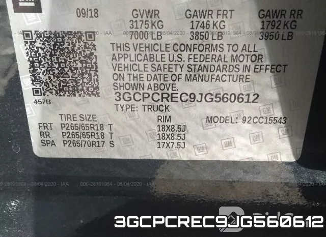3GCPCREC9JG560612 фото 10