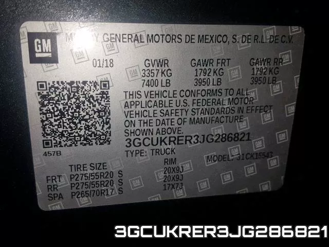 3GCUKRER3JG286821 фото 2