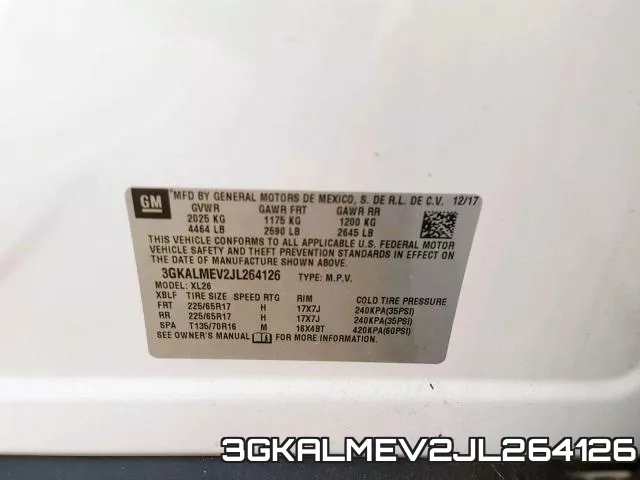 3GKALMEV2JL264126 фото 2