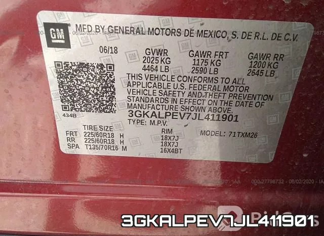 3GKALPEV7JL411901 фото 10