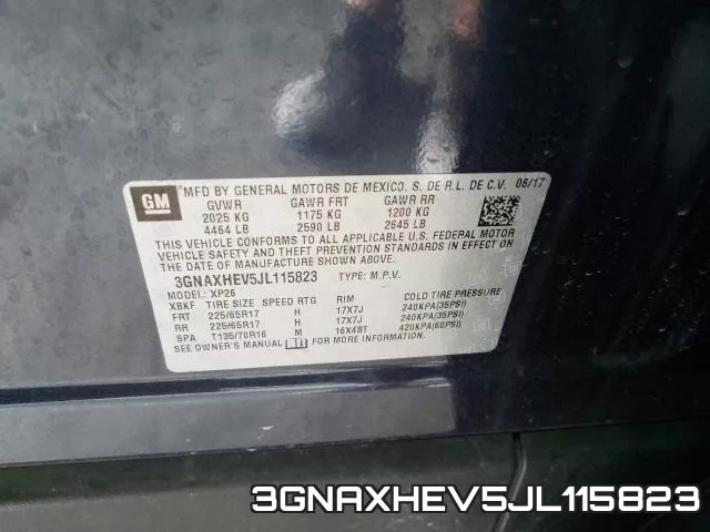 3GNAXHEV5JL115823 фото 2