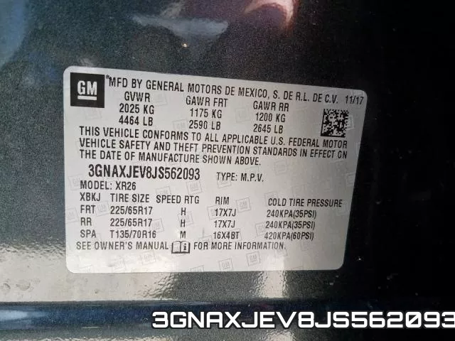 3GNAXJEV8JS562093 фото 2